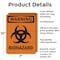 Signmission Biohazard With Symbol OSHA Warning Sign, Aluminum, 7in W x 10in L, 2PK OS-2PACK-WS-A-710-V-12989 - alternate 5